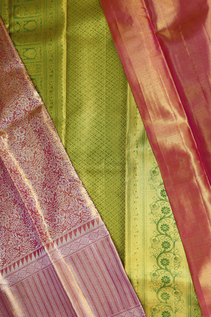 Exotic Baby pink Kanchipuram Silk Saree