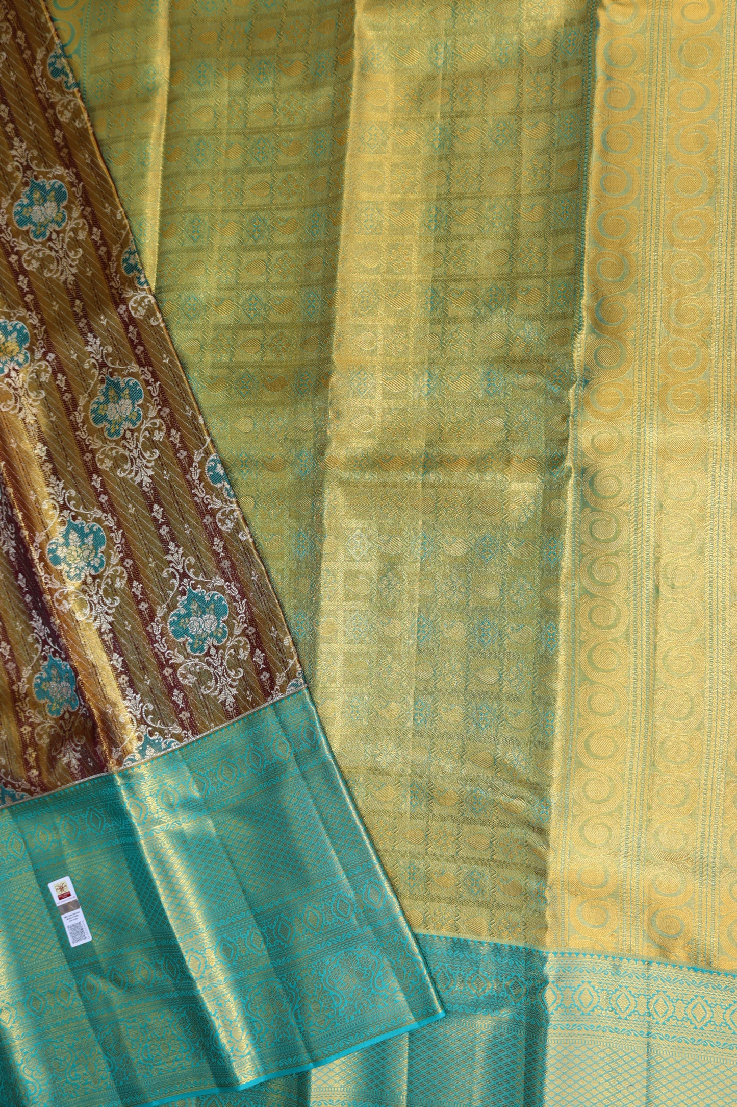 Classy Grey Kanchipuram Silk Saree