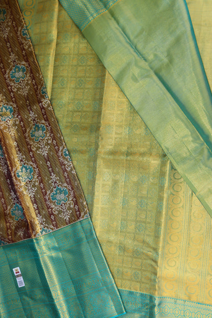 Classy Grey Kanchipuram Silk Saree