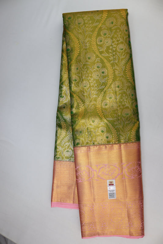 Traditional Green Kanchipuram Silk Saree