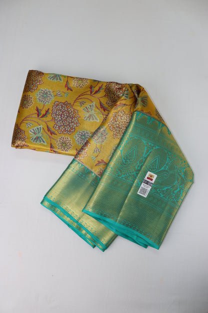 Royal Yellow Kanchipuram Silk Saree