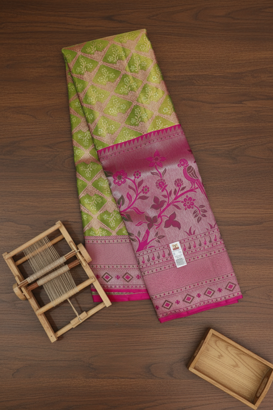 Classy Green Kanchipuram Silk Saree