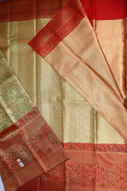 Royal Yellow Kanchipuram Silk Saree