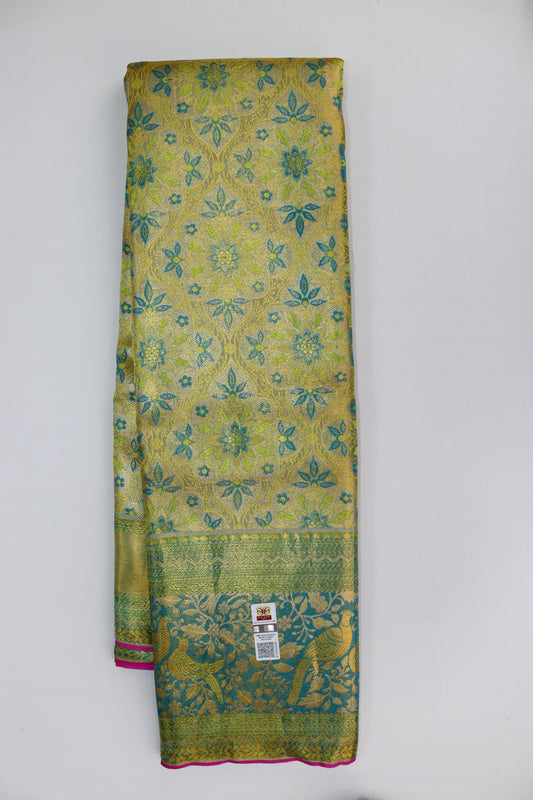 Exotic Multi-color Kanchipuram Silk Saree