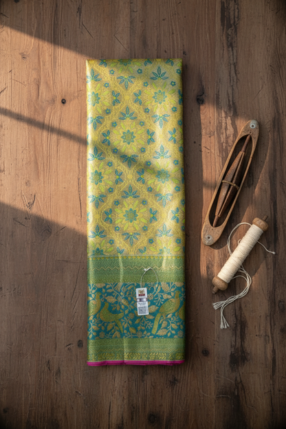 Exotic Multi-color Kanchipuram Silk Saree