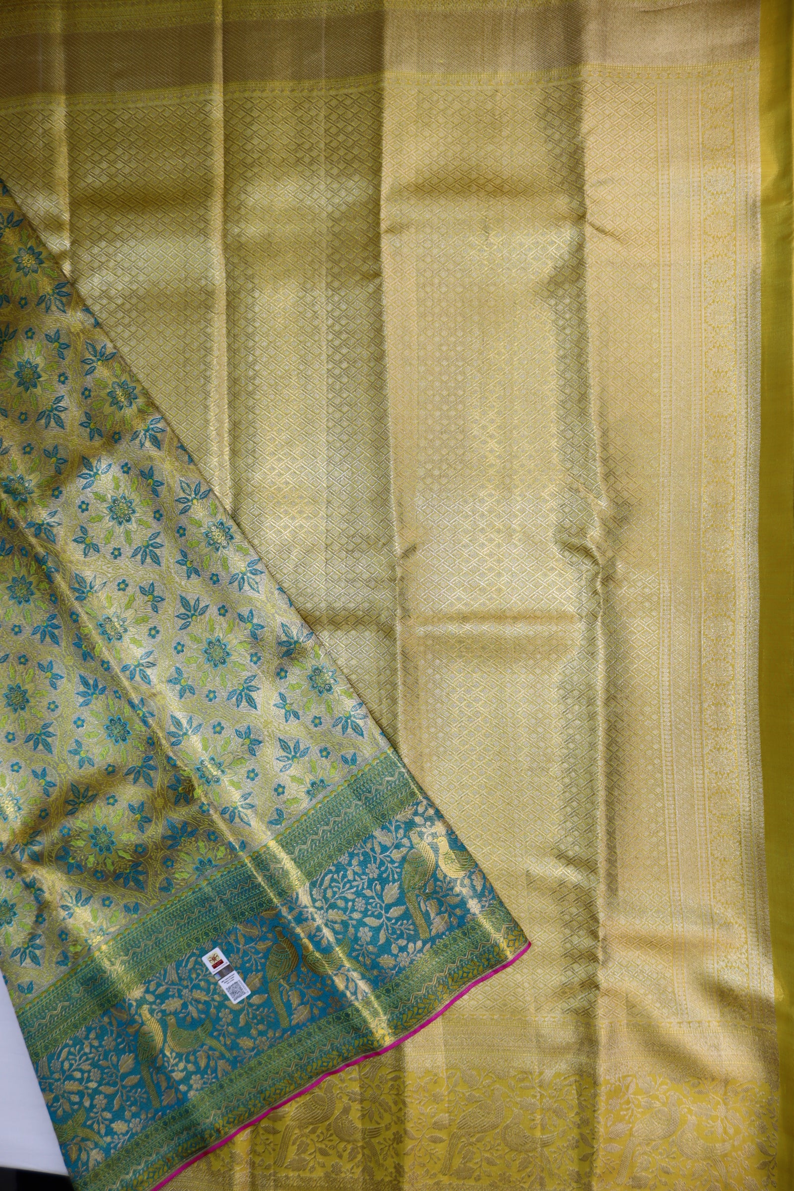 Exotic Multi-color Kanchipuram Silk Saree From Weavers and Best on Online