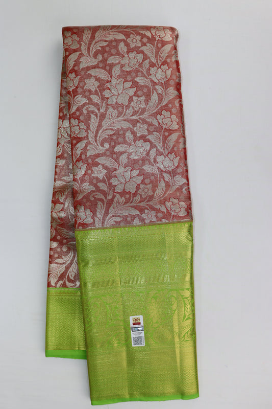 Authentic Pink Kanchipuram Silk Saree