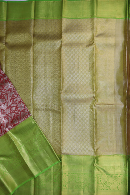 Authentic Pink Kanchipuram Silk Saree