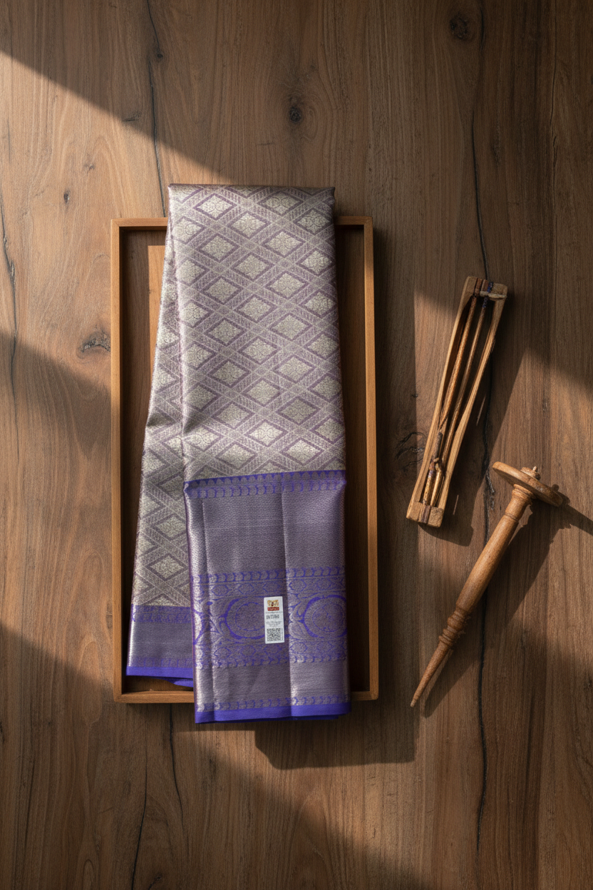 Vibrant Rhino Kanchipuram Silk Saree