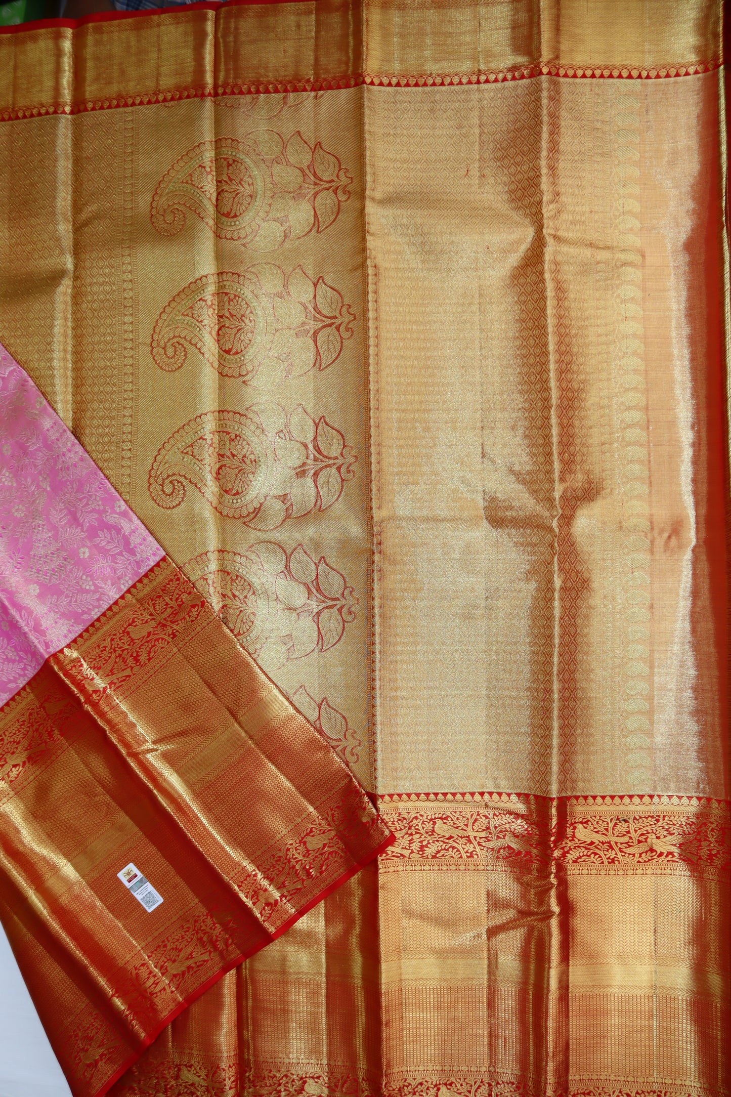 Graceful Pink Kanchipuram Silk Saree - My First Saree