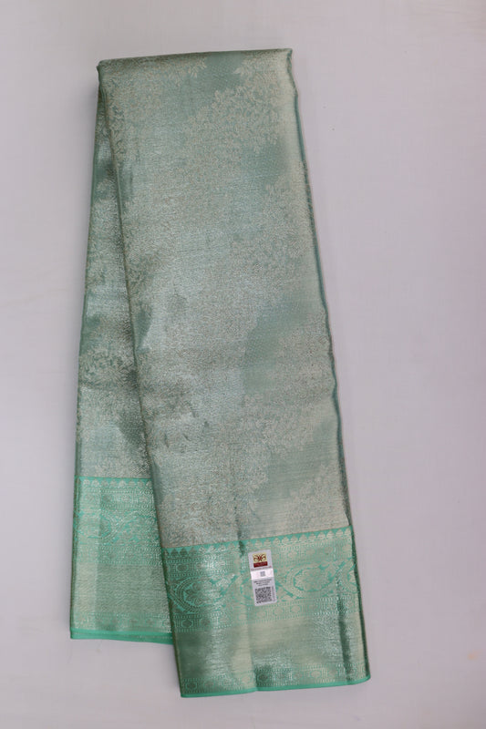 Beautiful Emerald Green Kanchipuram Silk saree