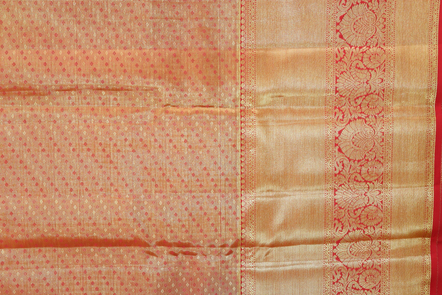 Stunning Cream Kanjipuram Saree From Weavers and Best on Online