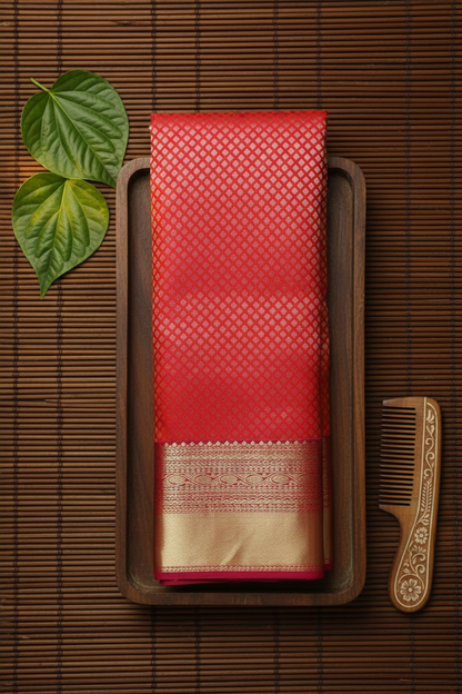 Traditional Red Kanjipuram Saree