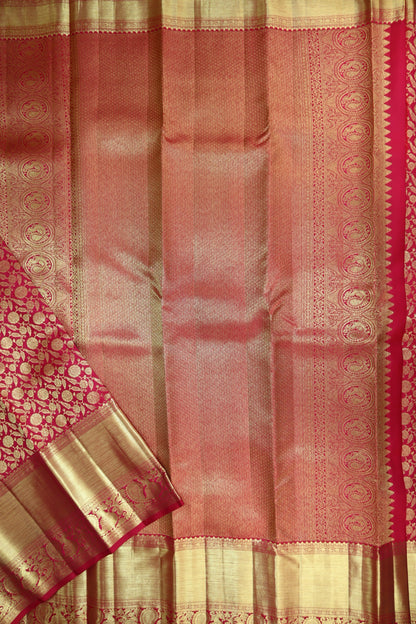 Regal Red Kanjipuram Saree From Weavers and Best on Online