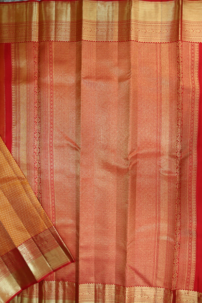 Classic Yellow Kanjipuram Saree From Weavers and Best on Online