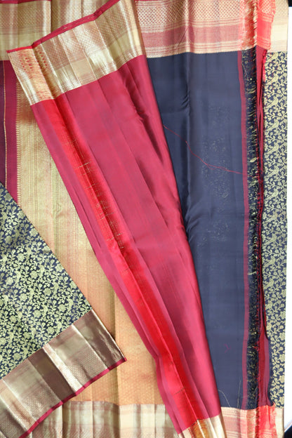 Graceful Black Kanjipuram Saree From Weavers and Best on Online