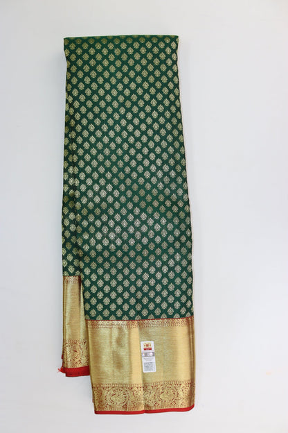 Elegant Green Kanjipuram Saree From Weavers and Best on Online