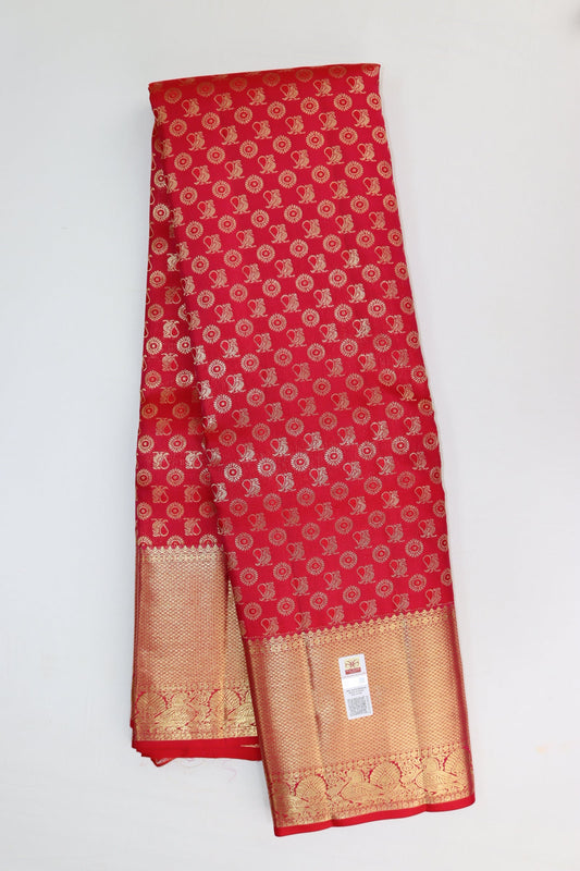 Royal Dark Pink Kanjipuram Saree From Weavers and Best on Online