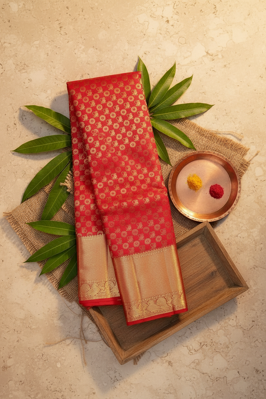 Royal Dark Pink Kanjipuram Saree