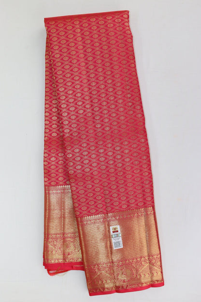 Enchanting Pink Kanjipuram Saree From Weavers and Best on Online