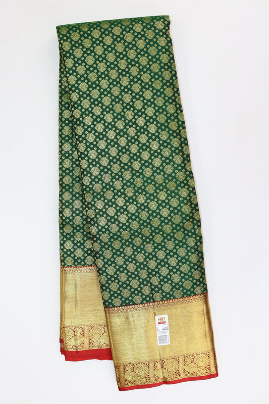 Classic Green Kanjipuram Saree From Weavers and Best on Online