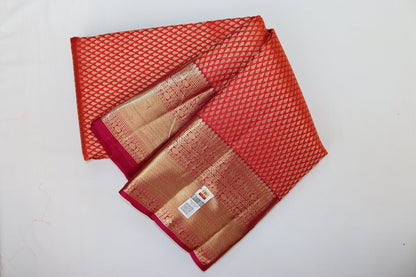 Opulent Red Kanjipuram Saree From Weavers and Best on Online