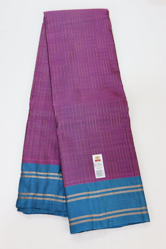 Regal Purple Kanjipuram Saree From Weavers and Best on Online