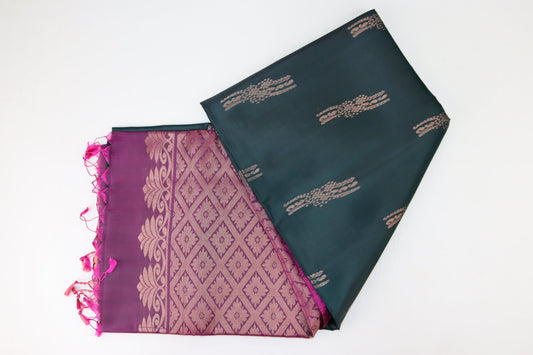 Luxurious Green Kanjipuram Saree From Weavers and Best on Online