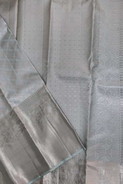 Exotic Light Blue Kachipuram Silk saree