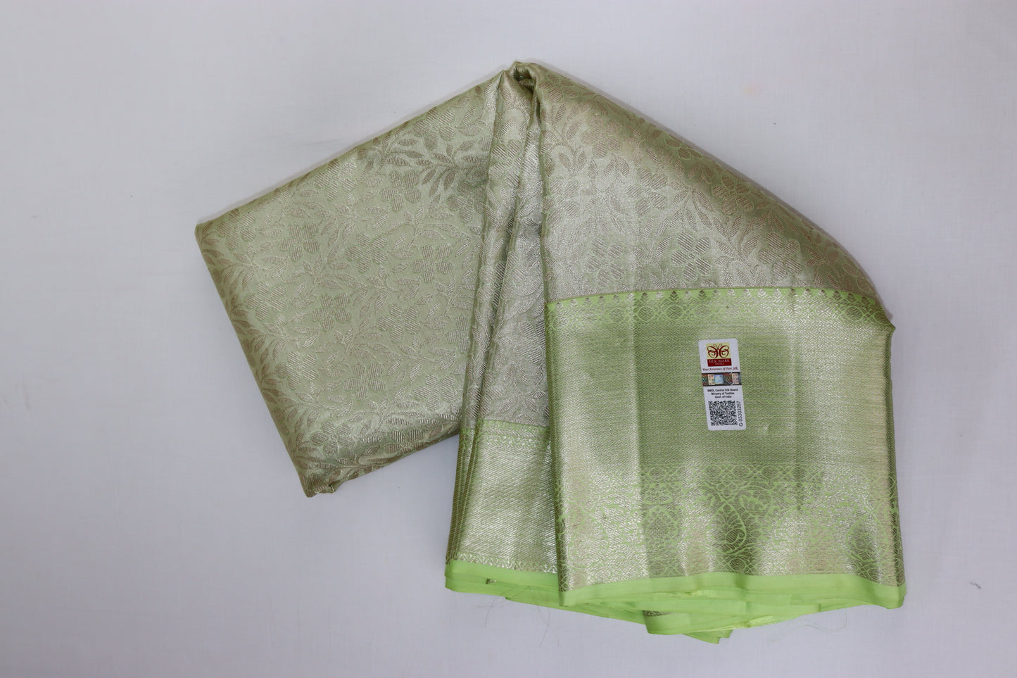 Timeless Lime Green Kanchipuram Silk saree - My First Saree