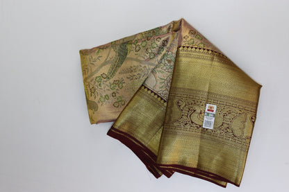 Rich Multi-color Kachipuram Silk saree