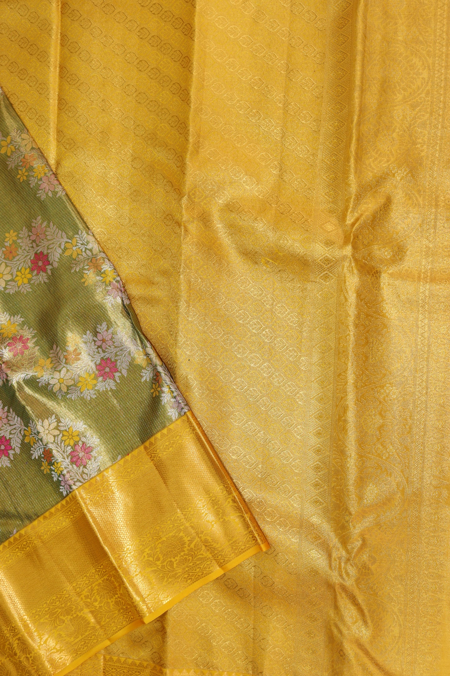 Amazing Pista Green Kachipuram Silk saree From Weavers and Best on Online