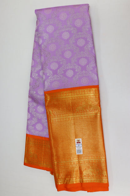 Exotic Violet Kanchipuram Silk Saree