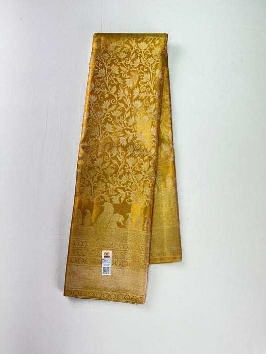 Rich Gold Kanchipuram Silk Saree