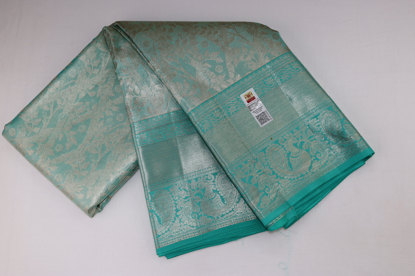 Exotic Sea Green Kanchipuram Silk saree - My First Saree