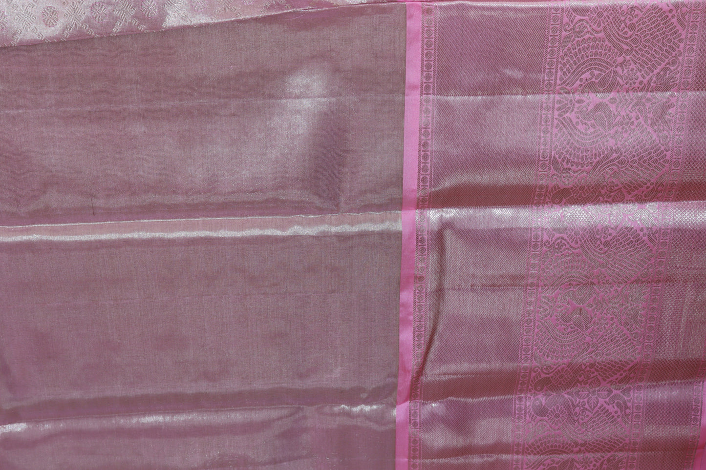 Classy Pastel Pink Kanchipuram Silk Saree