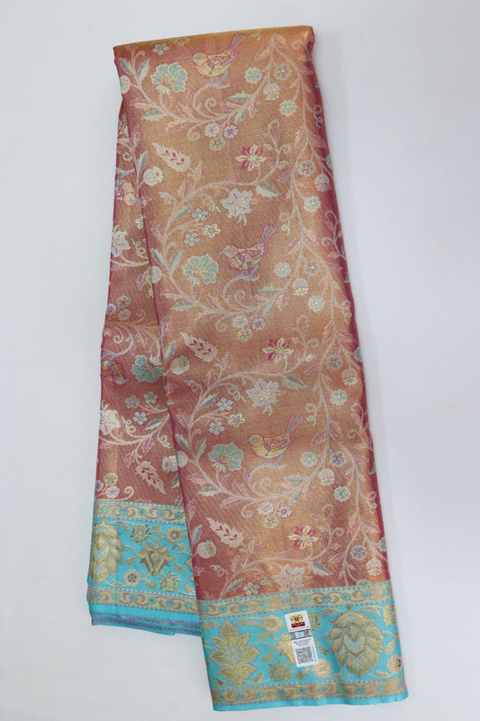 Classy Multi-color Kanchipuram Silk Saree