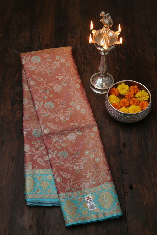 Classy Multi-color Kanchipuram Silk Saree