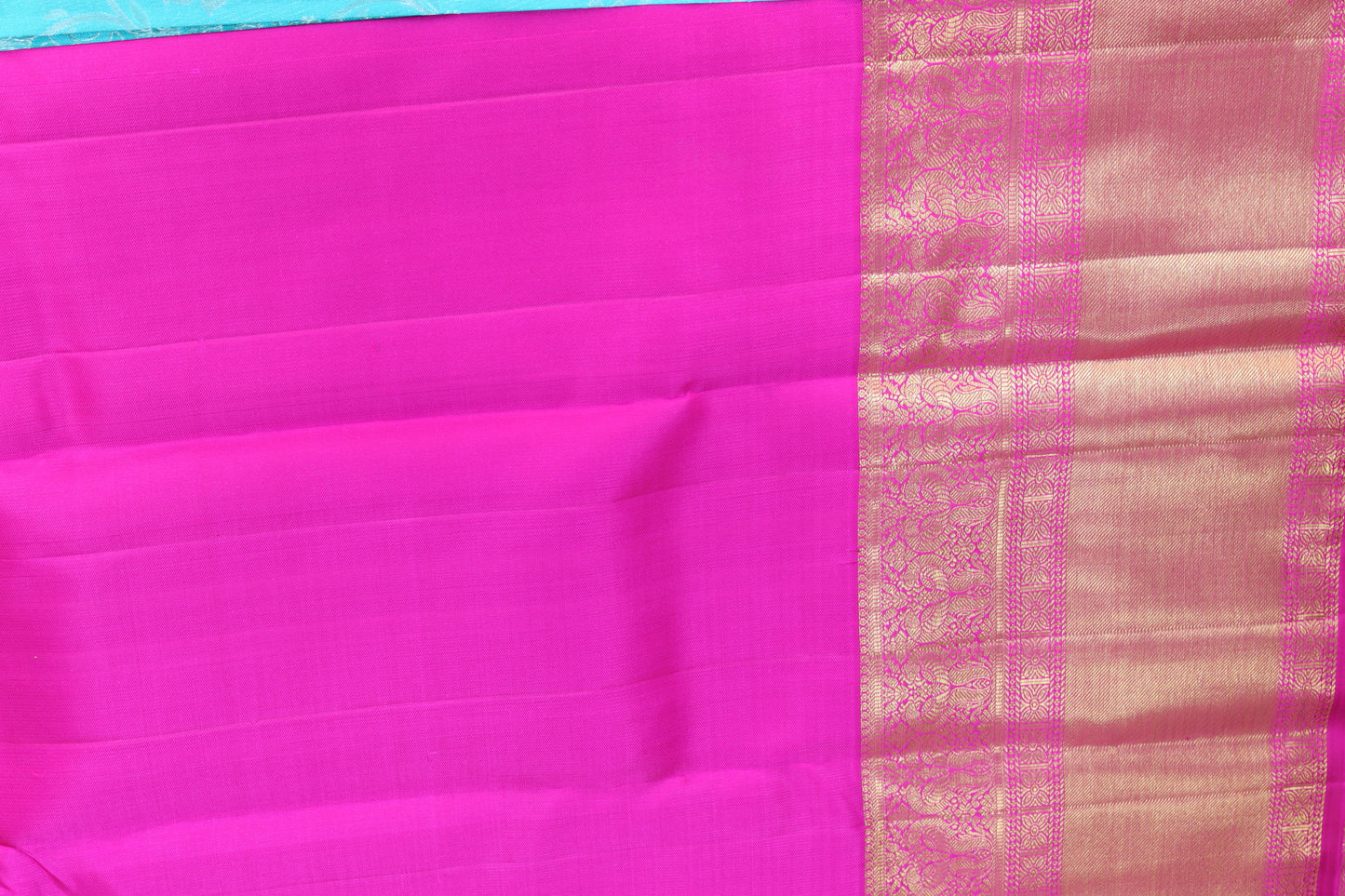 Luxury Blue Kanchipuram Silk Saree From Weavers and Best on Online