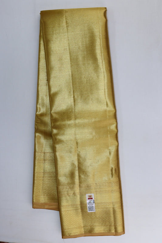 Classy Gold Kanchipuram Silk Saree