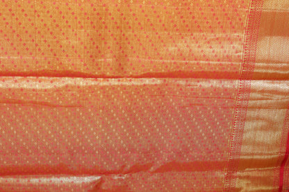 Royal Greenish Yellow  Kachipuram Silk saree