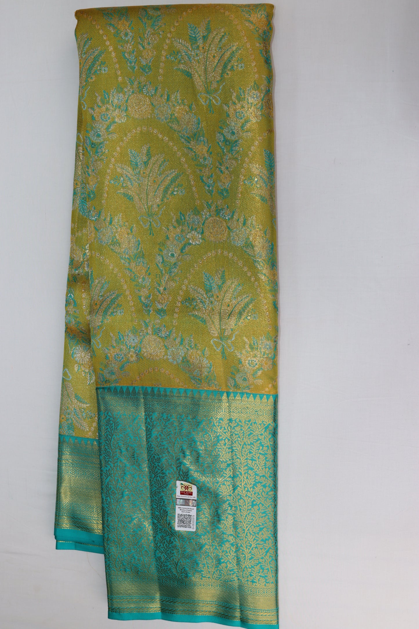 Classy Multi-color Kachipuram Silk saree