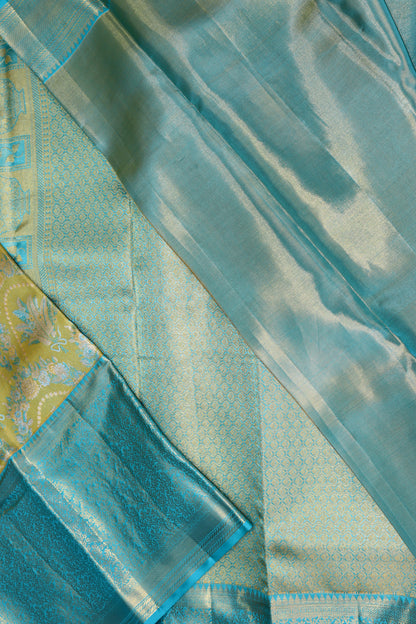 Classy Multi-color Kachipuram Silk saree