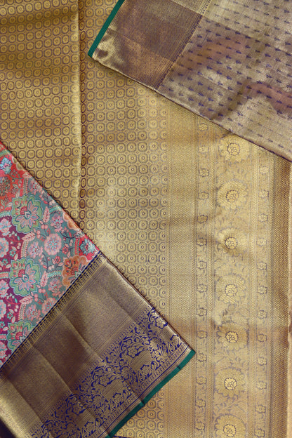 Classy Multi-color Kanchipuram Silk Saree