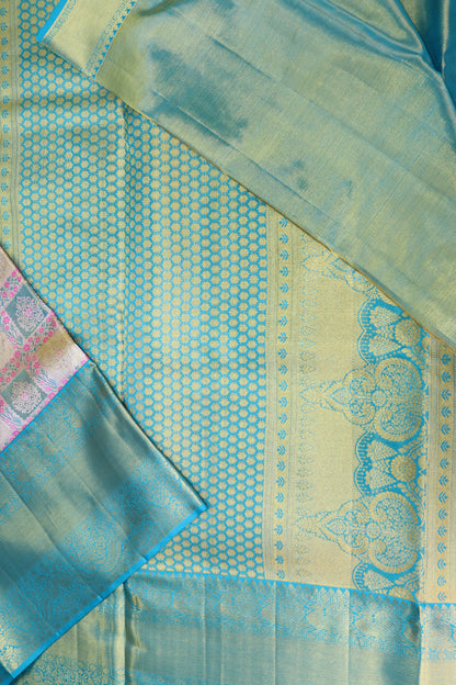 Rich Multi-color Kachipuram Silk saree From Weavers and Best on Online