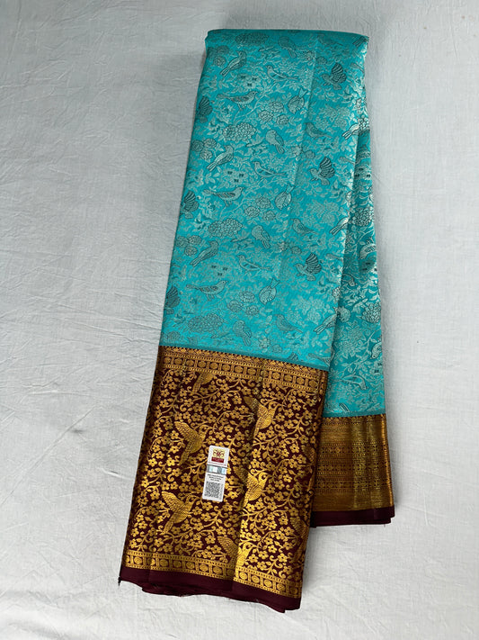 Royal Blue  Kachipuram Silk saree