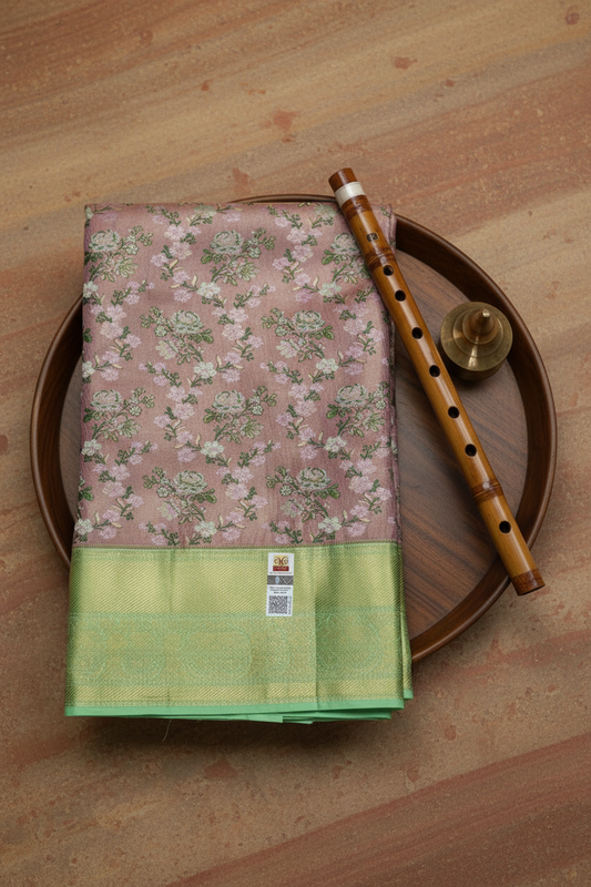 Rich Pink color Kachipuram Silk saree