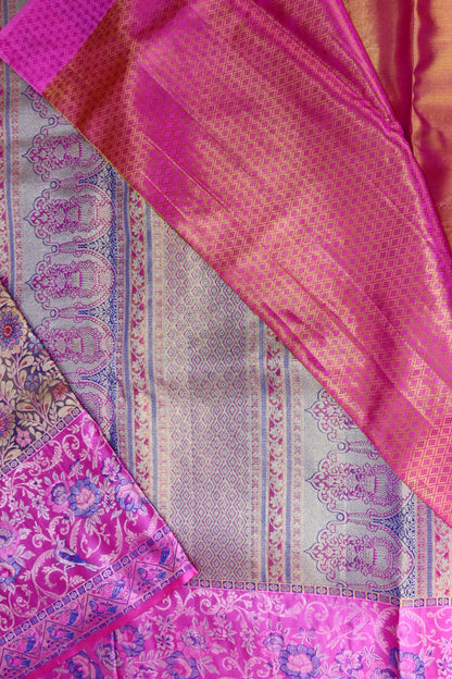 Traditional Multi-color Kanchipuram Silk saree