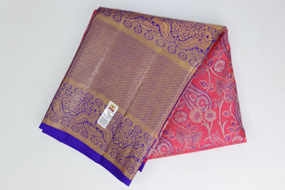 Authentic Pink Pure Kanchipuram Pattu Pavada - My First Saree