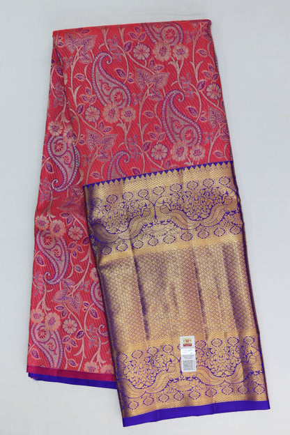 Authentic Pink Pure Kanchipuram Pattu Pavada - My First Saree